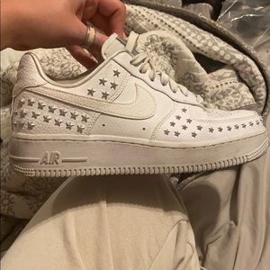Nike Star studded Air Force 1s Low